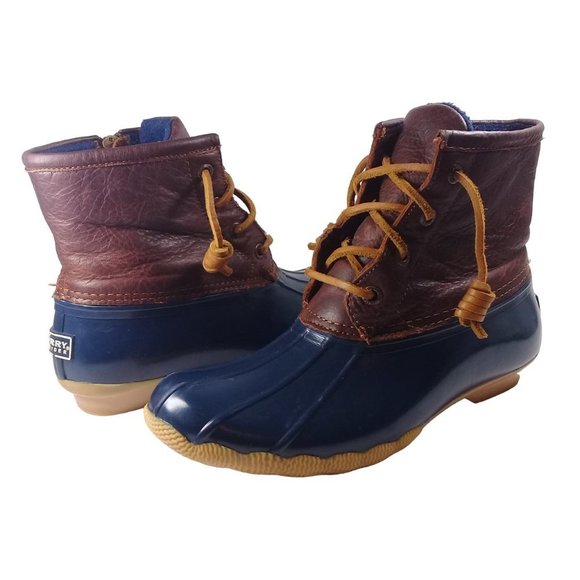 Sperry Saltwater Women's Rubber Waterproof Rain Pop Outsole Duck Boot Size 5 - Picture 12 of 12